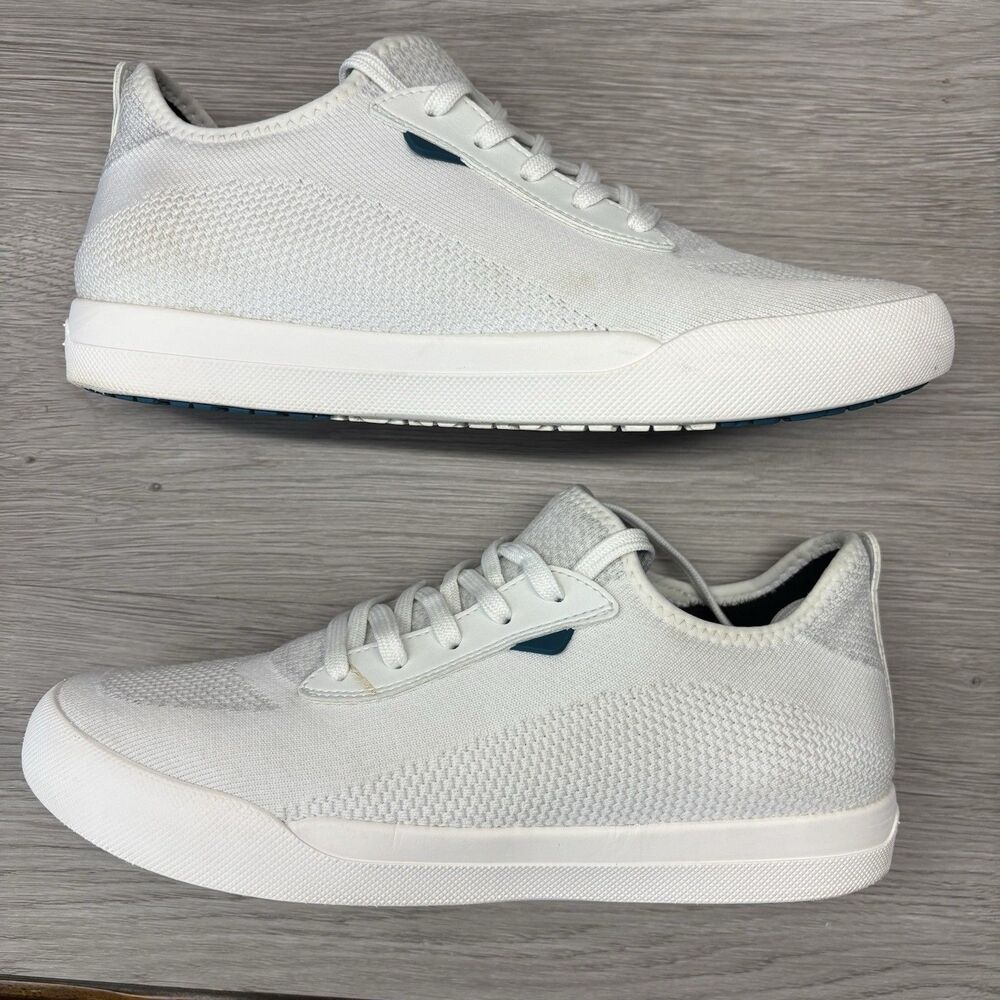 Vessi Weekend Sneaker Mens Size 10 Waterproof Shoes Marble White Summer Preppy - Picture 4 of 11